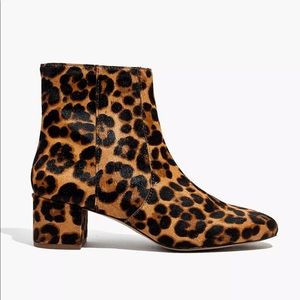 Madewell leopard print boots